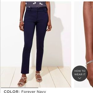 The loft skinny ankle pants